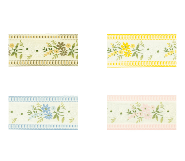 10021e-48 Jacquard Borte mit floralem Motiv in verschiedenen Farben