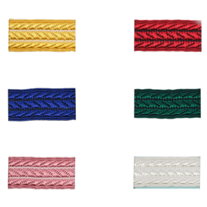 1312-19 Jacquard Borte mit wellenartiger Struktur in verschiedenen Farben