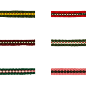 1829-12 Jacquard Borte mit Streifenmuster in verschiedenen Farben