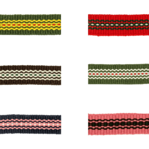 1829-22 Jacquard Borte mit Streifenmuster in verschiedenen Farben