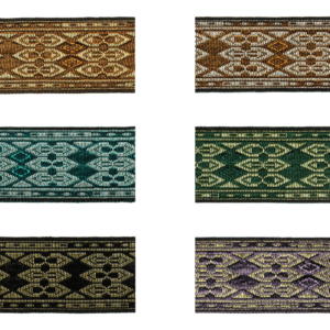 1949-40 Jacquard Borte mit traditionellem Diamantmuster in verschiedenen Farben