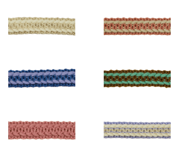 40039-16 Geflochtene Jacquard Borte in verschiedenen Farben