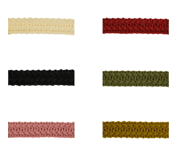 40039-17 Geflochtene Jacquard Borte in verschiedenen Farben