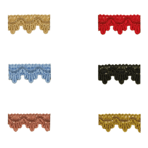 40059-17 Jacquard Borte mit wellenförmiger Struktur in verschiedenen Farben
