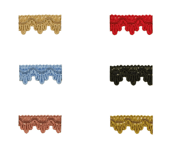 40059-17 Jacquard Borte mit wellenförmiger Struktur in verschiedenen Farben